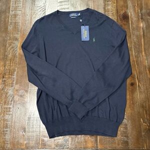 POLO RALPH LAUREN Men’s V-Neck Sweater Long Sleeve Shirt.